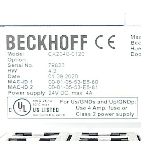 CPU Basic module CX2040 New FS