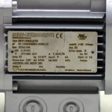 Getriebemotor SF37 DR63L2/TH Neu