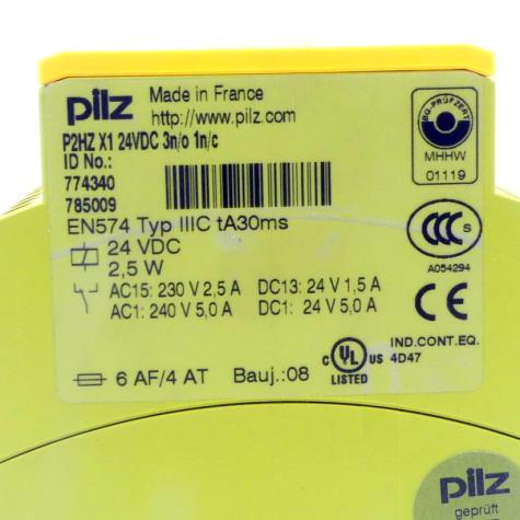 Zweihandüberwachung P2HZ X1 24VDC 3n/o 1n/c 