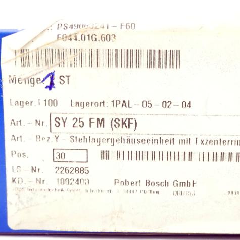 Plummer block ball bearing unit  New FS
