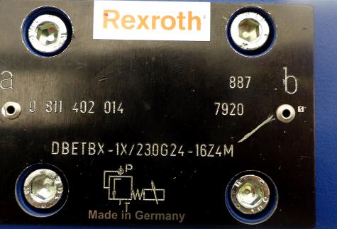 Proportional-Druckbegrenzungsventil DBETBX-1X/230G24-16Z4M DBETBX-1X/230G24-16Z4M; 0811402014 Neu