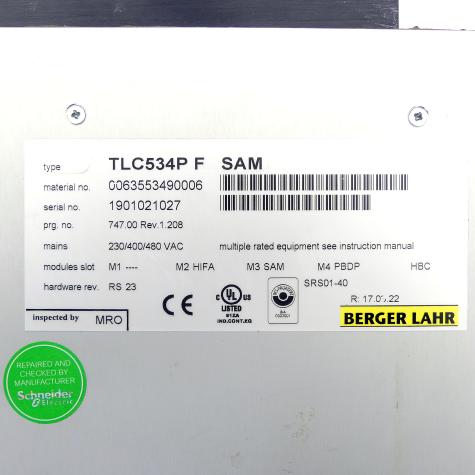 Twin Line Servo drive  (Rev. 1.208) TLC534P F SAM Used