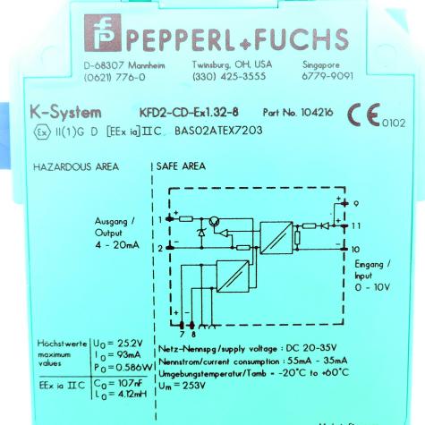 Stromausgangstreiber KFD2-CD-Ex1.32-8 Gebraucht