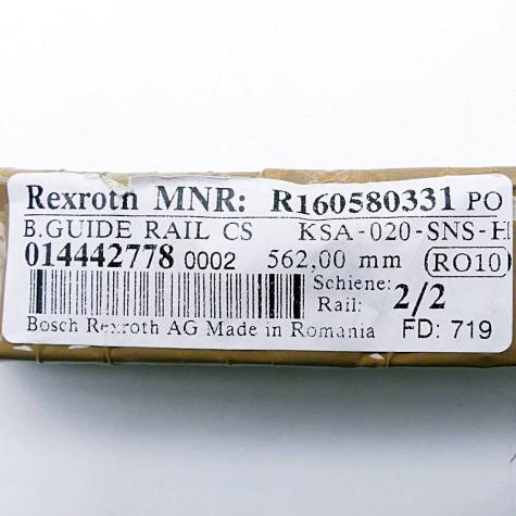 Guide rail KSA-020-SNS-H  New FS