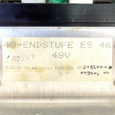 4Q-Power amplifier ES 46 48V  Used