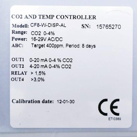 CO2 and Temp Controller  Used