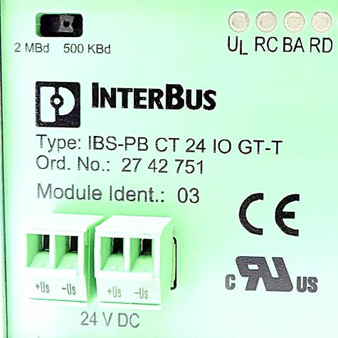 Coupling module 2742751, IBS-PB CT 24 IO GT-T 