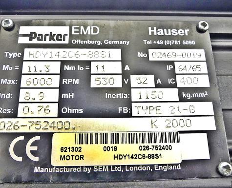 Servomotor HDY142C6-88S1 Gebraucht