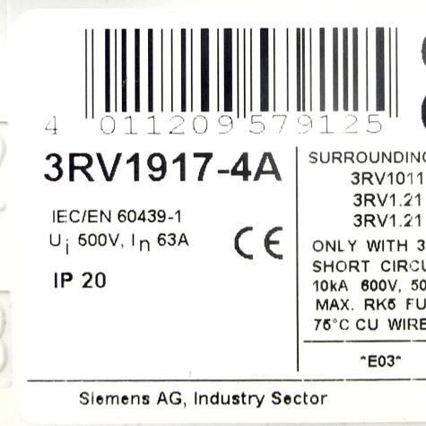 3-phase busbar  
