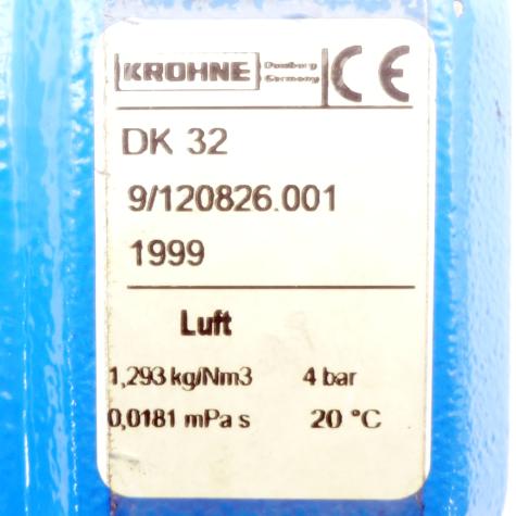 Variable area flowmeter D K32  Used