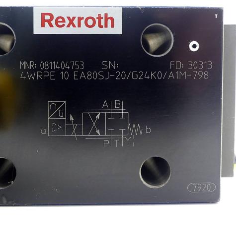Proportionalventil 4WRPE 109 EA80SJ-20/G24K0/A1M-798  Neu OVP