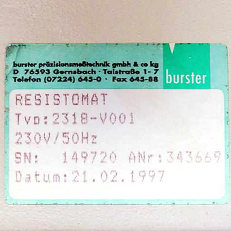 resistance meter Resistomat 2318-V001  Refurbished