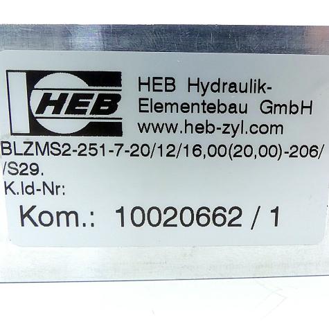 Block cylinder BLZMS2-251-7-20 Used