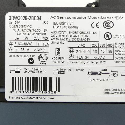 Semiconductor Motorstarter  Gebraucht