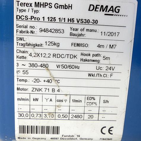 Kettenzug 125 kg  Gebraucht