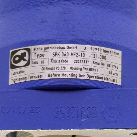 Angle Gear SPK 060-MF2-10-131-000 