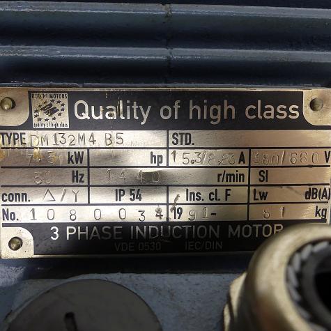 Drehstrommotor DM132M4 B5 Gebraucht