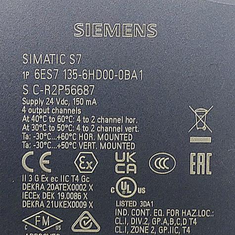 SIMATIC ET 200SP analog output module  Used