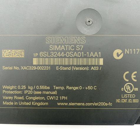 Control unit SIMATIC S7 New FS