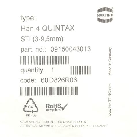 Pin insert Han 4 QUINTAX New FS