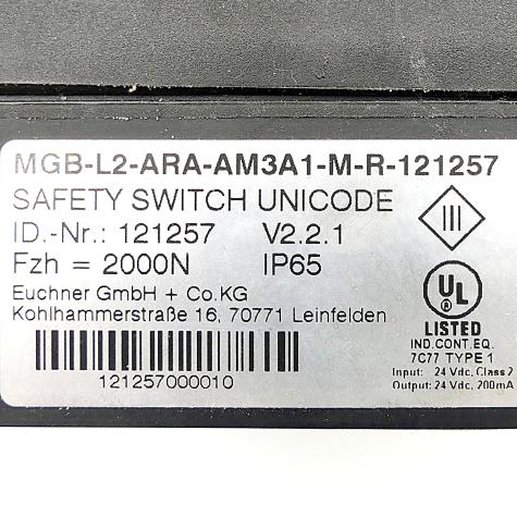 Locking module MGB-L2-ARA-AM3A1-M-R- MGB-L2-ARA-AM3A1-M-R-121257 Used