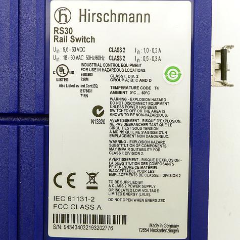 Industrieller Ethernet-Rail-Switch  Gebraucht