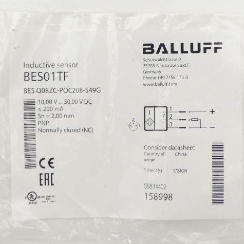 Induktiver Standardsensor BES01TF Neu OVP
