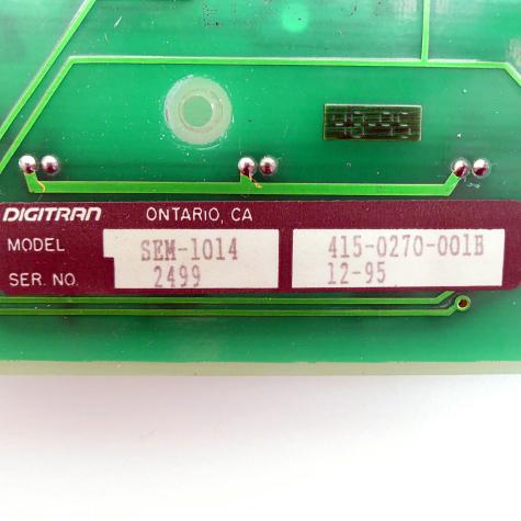 Hurco Control PC Board SEM-1014 415-0270-001B Used