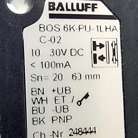 Optoelectronic sensor BOS 6K-PU-1LHA-C-02 New FS