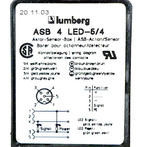 Aktor-Sensor-Box ASB 4 LED-5/4 Gebraucht