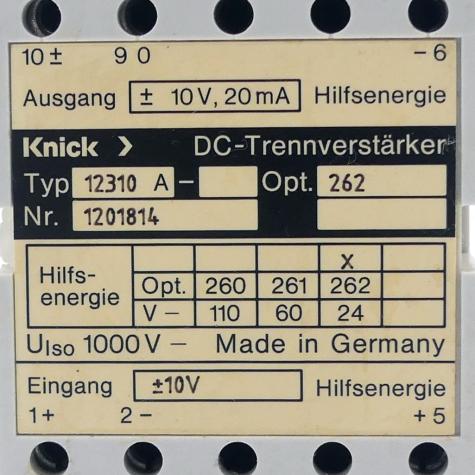 DC isolation amplifier  Used