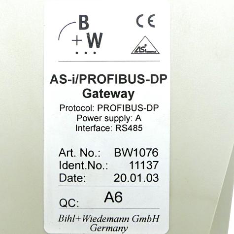 AS-i / PROFIBUS-DP Gateway  