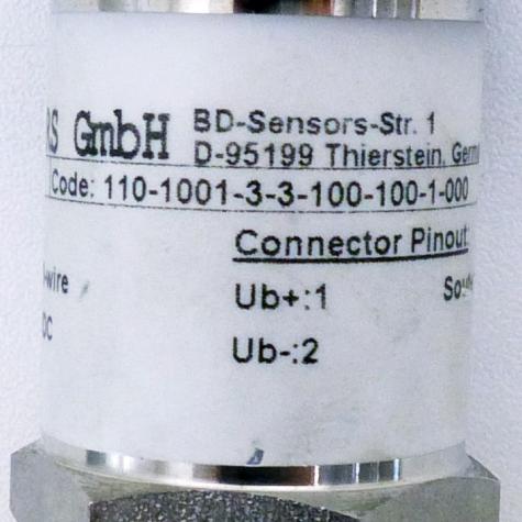 Pressure Transmitter DMP 331 110-1001-3-3-100-100-1-000 New