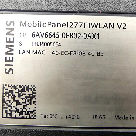 SIMATIC Mobile Panel 277F IWLAN V2  Gebraucht