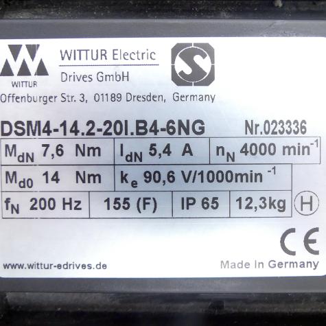 Servo motor DSM4-14.2-20I.B4-6NG New