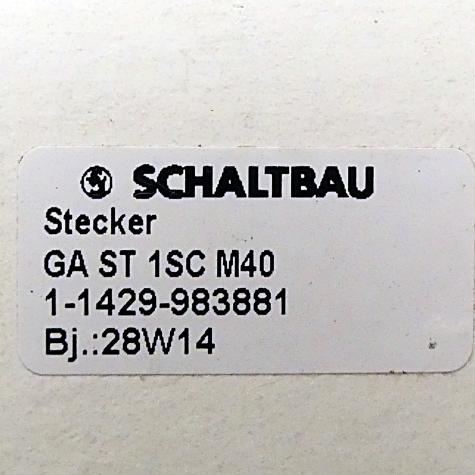 Stecker GA ST 1SC M40 Neu OVP