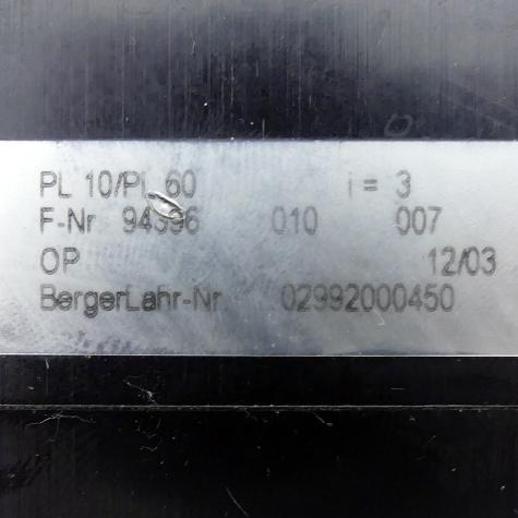 Planetary gear PL 10- 3 VRDM 368 D=8 ZD=38,1 Used