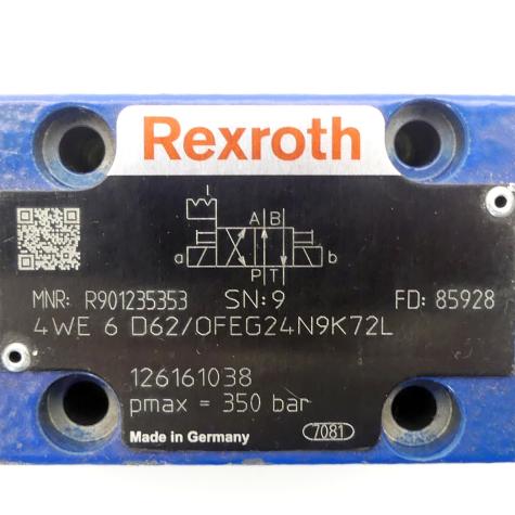 4/2 Wegeventil 4 WE 6 D62 4 WE 6 D62/OFEG24N9K72L Neu