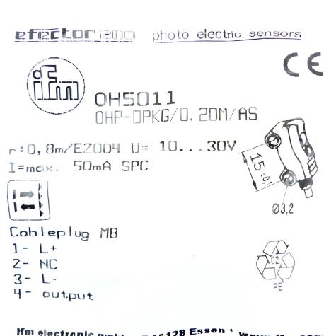 Reflexlichtschranke OHP-DPKG/0,20M/AS Neu OVP