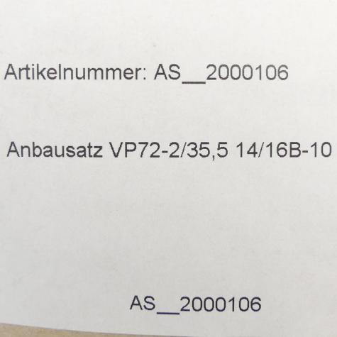 Anbausatz VP72-2/35.5 14/16B-10 Neu OVP