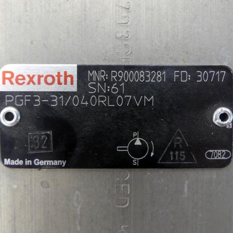 Hydraulic pump PGF3-31/040RE07VE4 + PGF3-31/040RL07VM New