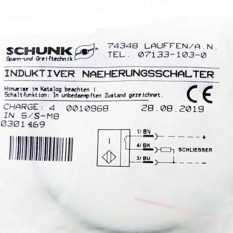 Inductive proximity switch IN 5-S-M8 