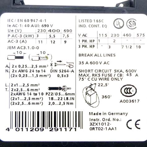 2 Stück Leistungsschütz  Gebraucht