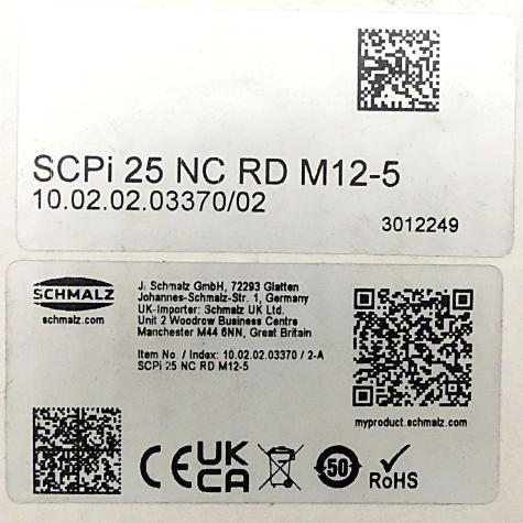 Compact ejector with fully integrated functionality SCPi 25 NC RD M12-5 New FS