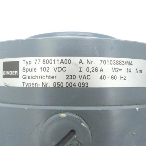 spring-loaded brake 77 60011A00 Used