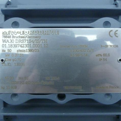 gear motor WA30 DRS71S4/IS/TH New