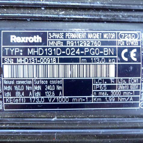 Servomotor MHD131D-024-PG0-BN Neu