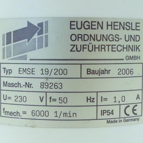 vibration conveyor EMSE 19/200 Used