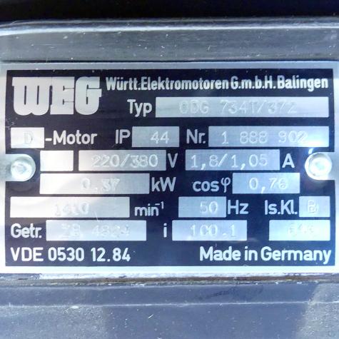 Getriebemotor ODG 734T/372 + ZB 4824 Neu