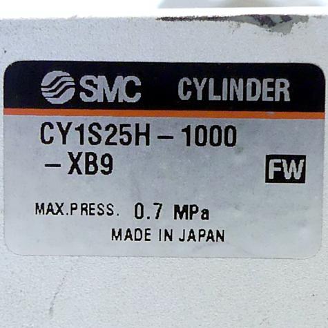 Rodless cylinder CY1S25H-1000-X89 Used